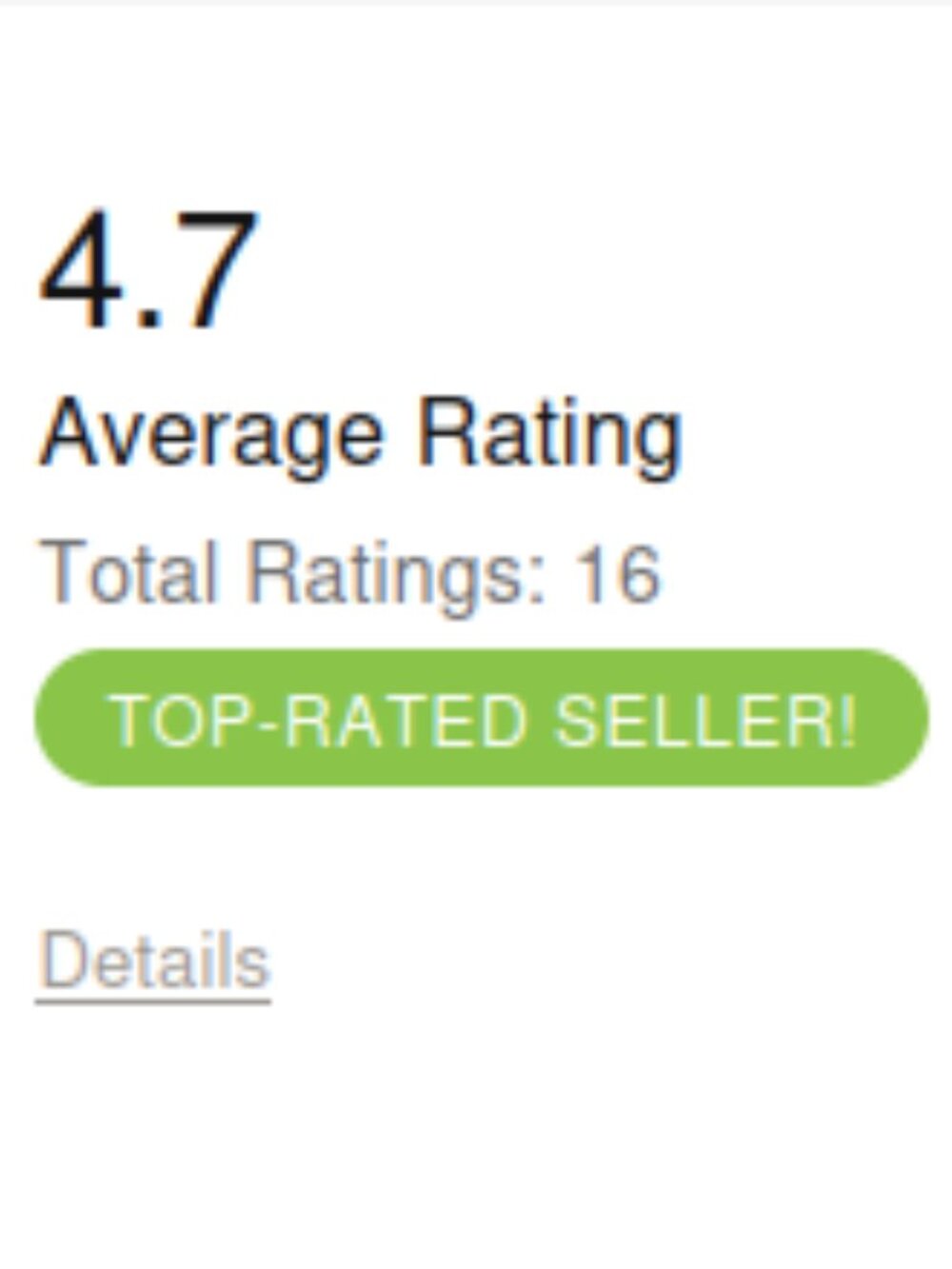 Top Rated Seller!